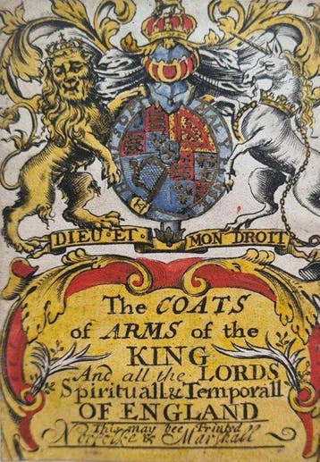 Philip Lea - The Coats-of-Arms of the King and all the Lords, Antiek en Kunst