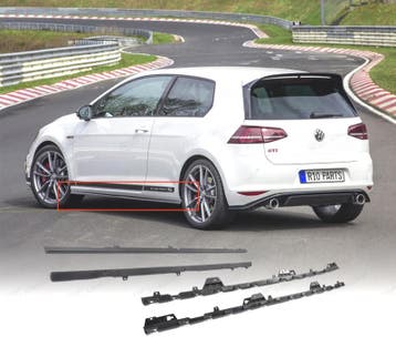RAJOUTS BAS DE CAISSE VOLKSWAGEN VW GOLF MK7.5 17-20 LOOK GT, Verzenden, Nieuw