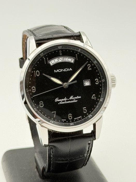 Mondia - grande montre automatic day-date swiss made -, Handtassen en Accessoires, Horloges | Heren
