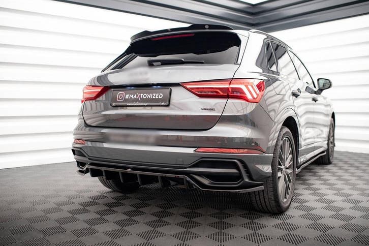 Central Rear Splitter voor Audi Q3 F3 S line SUV, Auto diversen, Tuning en Styling, Ophalen of Verzenden