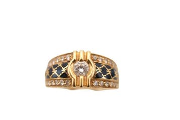 Bague - 19,2 carats Or jaune - diamants