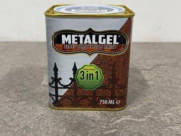 Veiling - 6x Metalgel 3-in-1 lak blauw glans 750ml, Nieuw