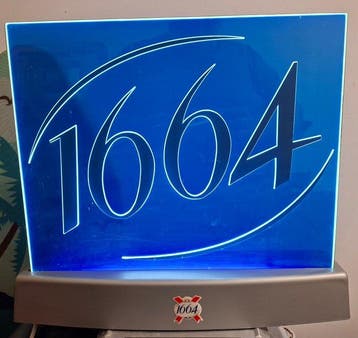 GEMINEON - Prachtige verlichte reclame, bier Kronenbourg