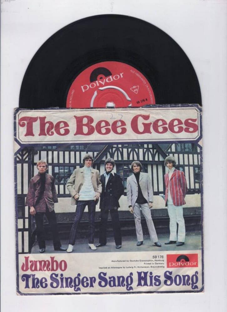 Bee Gees – Jumbo / The Singer Sang His Song (1-7-Vinyl-Sing, Cd's en Dvd's, Vinyl Singles, Ophalen of Verzenden