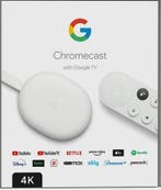Google Chromecast met Google TV (4K) in Doos, Audio, Tv en Foto, Mediaspelers, Ophalen of Verzenden, Zo goed als nieuw
