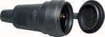 Kopp Rubber Contrasting Plug With Cover IP44 Black -, Verzenden, Nieuw