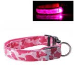 LED Halsband Camo ROZE, Dieren en Toebehoren, Verzenden, Nieuw