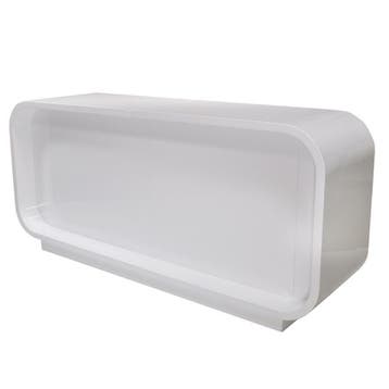 *TIP*  SUPER HIGH GLOSSY toonbank wit 220 cm c-pec-016-comp, Ophalen of Verzenden