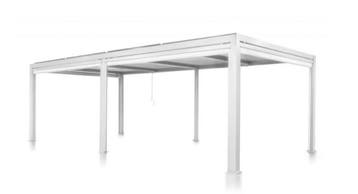 SUNS Maranza terrasoverkapping 540 cm x 350 cm wit SALE |, Nieuw