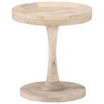 vidaXL Bijzettafel Ø40x45 cm massief mangohout, Verzenden, Nieuw