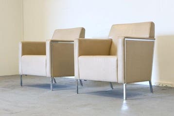Moroso - Antonio Citterio - Fauteuil (2) - acier - Cuir,