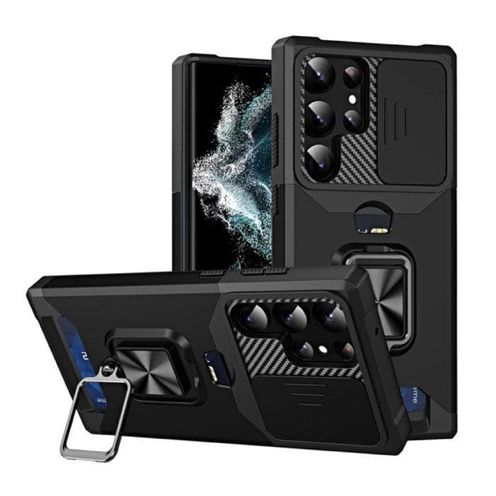 Samsung Galaxy A34 - Card Slot Hoesje met Kickstand en, Télécoms, Téléphonie mobile | Housses, Coques & Façades | Samsung, Envoi