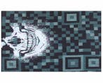 Haarband Multifunctioneel 45x25cm - Schedel Patroon - Grijs, Nieuw
