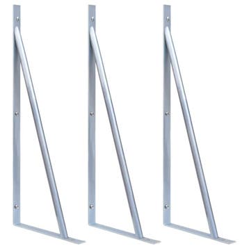 vidaXL Ondersteuningsbeugels schuttingpaal 3 st, Tuin en Terras, Tuinhekken en Hekwerk, Verzenden, Nieuw