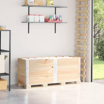 vidaXL Palletopzetranden 3 st 150x50 cm massief grenenhout, Verzenden