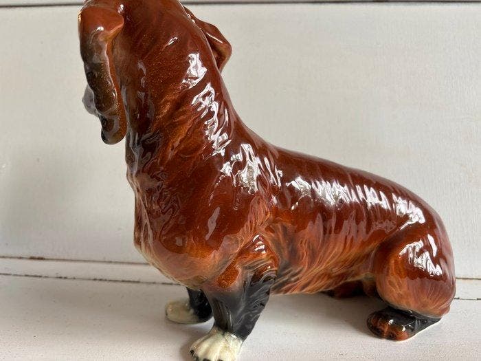 Figurine - Goebel tekkel beeld - Biscuit de porcelaine, Antiquités & Art, Curiosités & Brocante