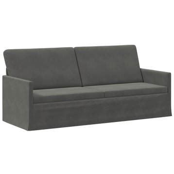 vidaXL 3-zits sofa Donkergrijs 190 x 81 x 82 cm Corduroy, Verzenden