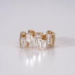 Ring - 14 karaat Geel goud - 5.27ct. tw. Diamant (Lab-grown)