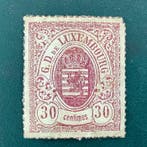 Luxemburg 1865 - 30 cent wapenschild met perforatie - MH -, Gestempeld