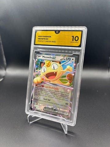 Pokémon - 1 Graded card - Meowth 062 Perfect Order - GG 10, Nieuw