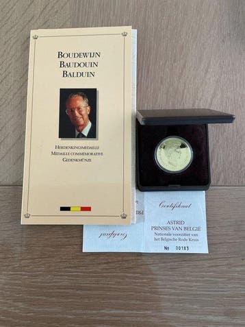 Belgique. Gold & Silver Medals 1993/1995, Koning Boudewijn /