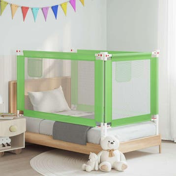 vidaXL Bedhekje peuter 140x25 cm stof groen, Verzenden, Nieuw