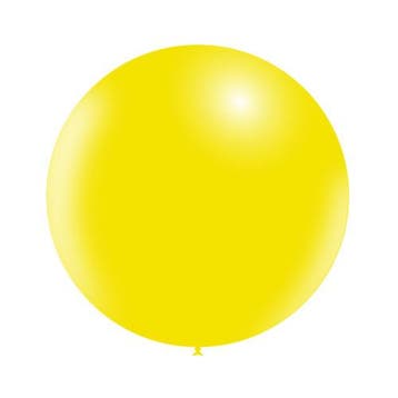 Lichtgele Reuze Ballon 60cm, Verzenden