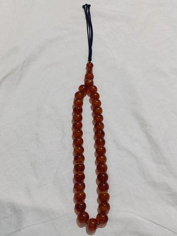 Chapelet - Ambre - 1970-1980 - Chapelet de perles de prière