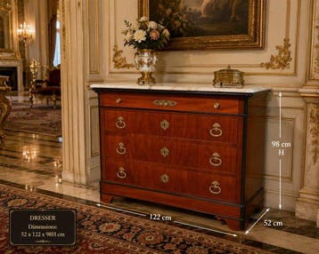 Commode - Acajou - Cassettone Impero