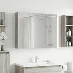 vidaXL Badkamerspiegelkast met plank Grijs Sonoma 100 x 14,5, Verzenden, Nieuw