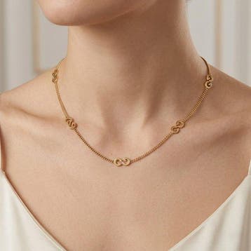 Gucci - Halsketting - 18 karaat Geel goud - Gemaakt in, Handtassen en Accessoires, Nieuw