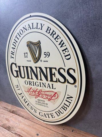 Prachtig Guinness-embleem - Metalen plaat - 40 cm x 30 cm -