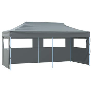vidaXL Partytent met 4 zijwanden inklapbaar 3x6 m staal, Verzenden