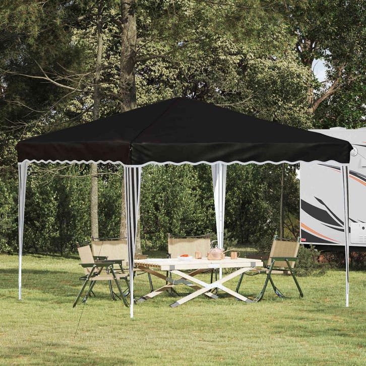 vidaXL Pop-up Feesttent 288 x 288 x 245 cm Zwart Oxford Stof, Jardin & Terrasse, Tonnelles, Envoi