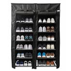 Lendo Online Armoire à Chaussures Pliable 90×28×126 cm Noir