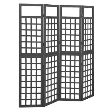 vidaXL Kamerscherm/trellis met 4 panelen161x180 cm vurenhout, Verzenden