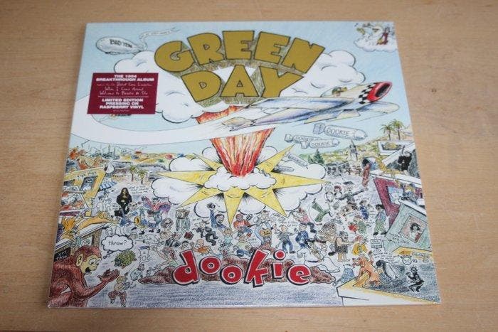 Green Day - Dookie (Rasperry Vinyl) + Backstage Passes - LP, Cd's en Dvd's, Vinyl Singles