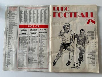 1978 Panini Euro Football 78, UEFA Euro Stickers EURO