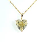 Halsketting - 14 karaat Geel goud - 5.07ct. tw. Geel Diamant, Handtassen en Accessoires, Nieuw