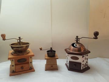 Moulin à café (3) - Bois, Métal, Céramique, Antiquités & Art, Antiquités | Ustensiles de cuisine