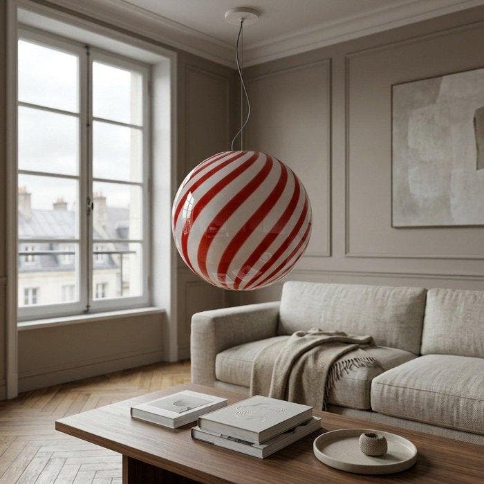 Lampe à suspendre - Verre de Murano - Lampe suspendue 40 cm, Antiquités & Art, Antiquités | Éclairage