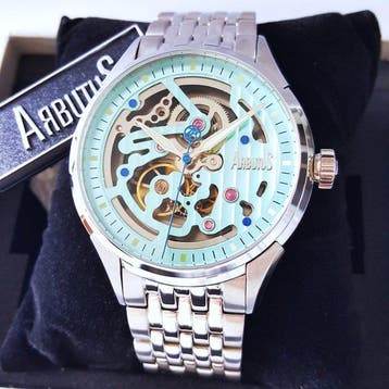 Arbutus - Automatic - Tiffany - Skeleton - Sapphire - Jewels, Nieuw