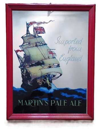 Martin - Martins Pale ale - John Martin - Reclamebord -