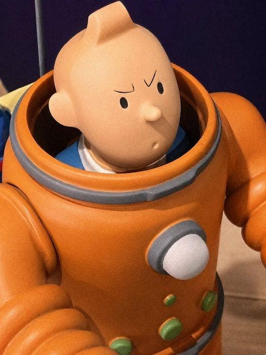 Tintin - 1 Figurine - Tintin cosmonaute - Avec un casque en, Livres, BD | Comics