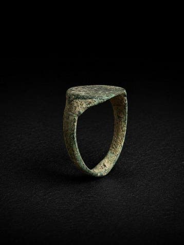 Oud-Romeins, Keizerrijk Brons Ring - 2e tot 4e eeuw na, Antiek en Kunst