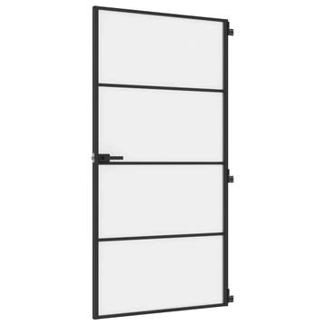 vidaXL Binnendeur smal 102,5x201,5 cm gehard glas en, Doe-het-zelf en Bouw, Deuren en Vliegenramen, Verzenden, Nieuw