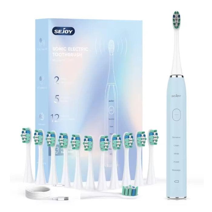 Elektrische Tandenborstel Set Sonisch - 12 Opzetborstels -, Telecommunicatie, Mobiele telefoons | Toebehoren en Onderdelen, Nieuw