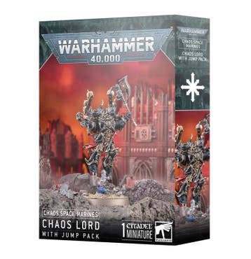 Chaos Space Marines Chaos Lord with Jump Pack (Warhammer, Ophalen of Verzenden, Nieuw