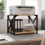 vidaXL Printerstandaard 44x26x31,5 cm bewerkt hout sonoma, Verzenden, Nieuw