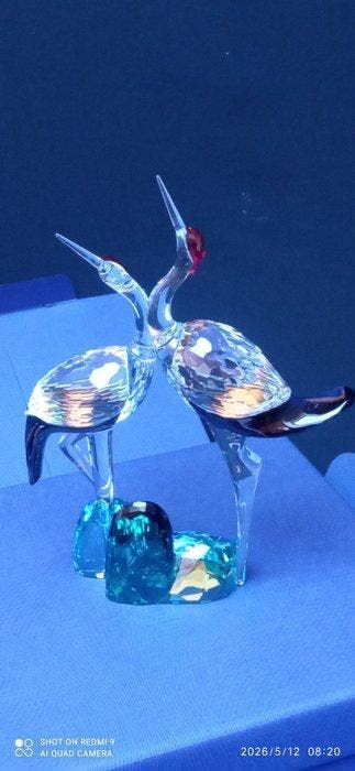 Swarovski - Beeldje - Singing Cranes - Among Blue Mountains, Antiek en Kunst, Curiosa en Brocante